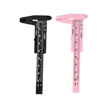 80 Mm Mini Kumpas 0.05 Mm Hassasiyet Plastik Ölçüm Aleti Mini Verniyer Kumpas Takı, El Sanatları, Elektronik Ve Hobi Kullanımı İçin Siyah & Pembe Pembe