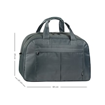Galb Leather Komple Astarli 1 Kalite Capraz Askilikli Seyahat Cantasi Buyuk Boy Gri