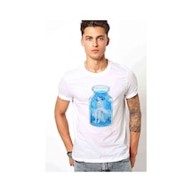 Anime Fairy Tail Glass Guild Emblem Baskılı Beyaz Erkek Tshirt (531005009)