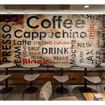 Kafeler İçin Coffee Yazılı Duvar Kağıdı (359331044)