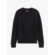 Tommy Hilfiger Tjm Slım Ess Sweater Ext Erkek Siyah Kazak - Dm0dm21787