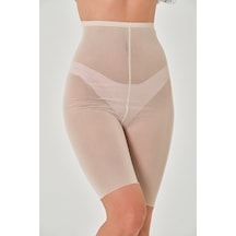 Mistirik Fenile Model Toparlayan Esnek Outdoor Spor Şort Korse Ten Renk 021 Ten Xl