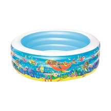 Bestway Jumbo Desenli Yuvarlak Havuz 196x53 CM Çok Renkli
