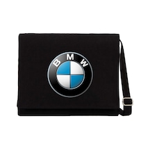 Bmw Logo Siyah Kanvas Postacı Çantası