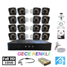 5mp Lens 1080p Warm Led 16 Kamera 1tb Hdd Güvenlik Kamerası Seti
