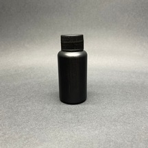 50 Cc Siyah Pe Plastik Şişe - Beyaz Kapaklı- 50ml Kapaklı Plasti