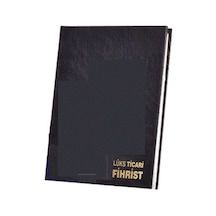 Gülpaş Ticari Fihrist 17x24 12 Li ciltli Siyah