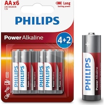 28962 - Philips Lr6p6bp/10 Lr6 Mignon 1.5 Volt 4+2 6 Li Power Alkaline Aa Kalem Pi L