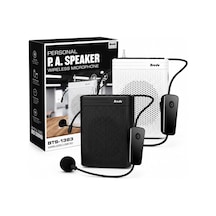 Kablosuz Mikrofonlu Rehber Amfisi 3" Subwoofer Hoparlör Bluetooth Fm Usb Tf Kart Destekli Hoparlör