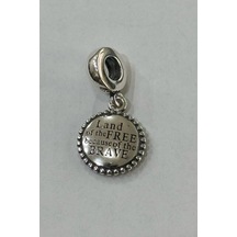 Cesur Sallantılı Charm Gümüş