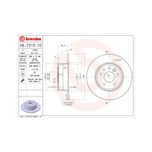 Arka Fren Aynası Vectra B 1.6 2.0i. 2.5i. V6 95/4.02 Saab 900 Iı 9.3 93/8.03 9.5 96 286x10x5d