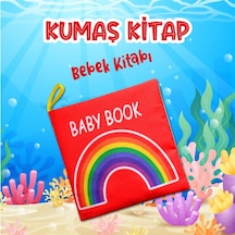 Tox İngilizce Renkli Bebek Kumaş Sessiz Kitap E120 - Bez Kitap