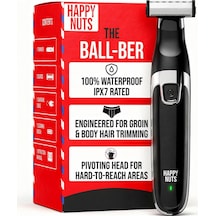 Happy Nuts Erkekler İçin Ballber Elektrikli Vücut Tüyü Kesme Makinesi - Erler İçin Erkek Vücut Bakım Seti - Ulaşılması Zor Alanlar İçin Ipx7 Suya Dayanıklı Tıraş Makinesi Diğer