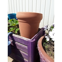 Toprak Saksı 26 28 Cm, Terracotta Pişmiş Kilden 1 Adet