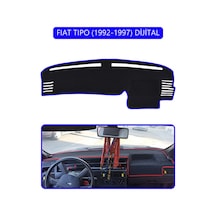 Fıat Tıpo 1992-1997 Modellerine Uygun Dijitaltorpido Koruma Halısı Mavi Kenar