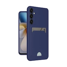 Samsung Galaxy Uyumlu A25 5g Kılıf Kelvin Kartvizitli Silikon - Lacivert İtdark1244
