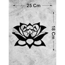 Sticker Usta Lotus Çiçeği Araba Laptop Duvar Folyo Sticker 00366 25X18 Cm