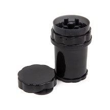 Grınder Parçalayıcı Plastik Baharat Öğütücü Herb Spice 4 Katmanlı 58mm-sıyah Siyah