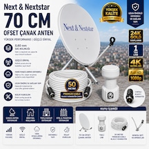 Next 70 Cm Uydu Seti Gold-111 Lnb + 50 M Kablo