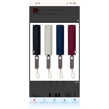 Skybelt Upf 50+ Korumalı 20 Fiber Telli Şemsiye Krem