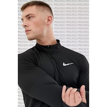 Nike Dri Fit Element Top Half Zip Sweatshirt Erkek Uzun Kollu Yarım Fermuar Sporcu Üstü Siyah Nike Dri Fit Element Top Half Zip Sweatshirt Erkek Uzun Kollu Yarım Fermuar Sporcu Üstü Siyah