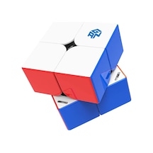 Cubershop Gan 251 M Leap Uv Kaplamalı, Profesyonel Cuber'lar İçin 2x2 Manyetik Hız Küpü, En İyi Gans 2x2x2 Çıkartmasız Hız Küpü Uv Versiyonu 251m Pro Leap Uv Parlak Yüzey