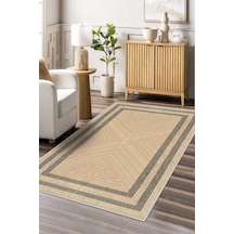 West Home Makinede Yıkanabilir Kaymaz Taban Leke Tutmaz Bej Salon Halısı Mutfak Halısı Ve Yolluk Wh 594 Beige