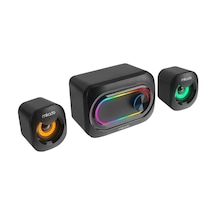 Mikado Md-511 5w+3w 2 Usb Rgb Ledli 2+1 Gaming Speaker Hoparlör Pc Bilgisayar Hoparlörü Ses Sistemi