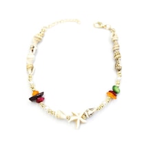 Deniz Kabuğu Halhal - Çok Renkli Çok Renkli