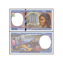 Merkezi Afrika Kongo 2000 Yılı 10.000 Francs Kağıt Para Çil Unc Koleksiyon Para Nadir