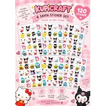 6 Sayfa Sanrio Karakterleri - Hello Kitty - Kuromi -my Melody-cinnamoroll Sticker Seti- Sevimli Karakterler Sticker Ajanda Scrapbook Journal - 930046068 Diğer
