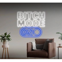 Twins Led Bitch Mode On Yazılı Neon Tabela Mavi Model:model:64313366 Mavi