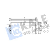 Kalorifer Radyatörü Brazing Peugeot Partner Tepee 1.6 Hdi /  75 2008-2018 Kale Kal 346490