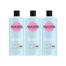 Syoss Pure Smooth Micellar Ağırlaştırmayan Silikonsuz Şampuan 3 x 500 ML