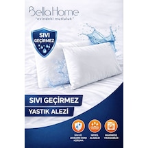 50x70 Sıvı Geçirmez 2'li Yastık Koruyucu - Fermuarlı - Yıkanabilir Beyaz