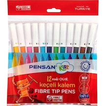 Pensan Keçeli Kalem 12li Keçeli Boya Kalemi - 2 Paket