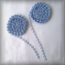Yıldızlı Nakış Kurdele Seti - Tekstil Sanat Hobisi Mavi
