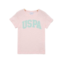 U.S. Polo Assn. Kız Çocuk Bisiklet Yaka Tişört 50234830 Pembe