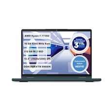 Lenovo Yoga 6 13ABR8 83B2007ATX Ryzen 7 7730U 16 GB 512 GB SSD 13.3" Dos WUXGA Dizüstü Bilgisayar