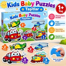 Taşıtlar / 2+2+3+4 Parça Puzzle / +1 Yaş