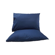 2'li 50x70 Renforce Lacivert Yastık Kılıfı