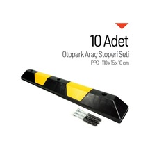 10'lu Ppc Otopark Stoperi Seti 110x15x10 Cm-666