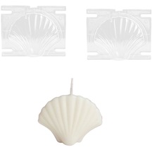 Poli Karbon Sert Plastik Shell Mum Kalıbı Küçük Boy 9,3x7,1 Cm