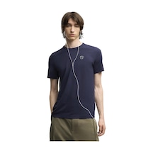 Puma Essentials Elevated Erkek Lacivert Günlük Stil T-shirt 69205406 Mavi