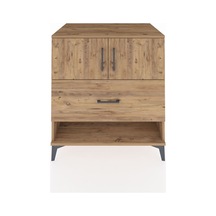 Kronos Şifonyer 2 Raflı Tek Çekmeceli 2 Kapaklı 88x59x96 Çam-çam Atlas Çam