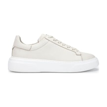 Tamer Tanca Erkek Hakiki Deri Bej Floter Sneakers & Spor Ayakkabı 1212 2501 Erk Ayk Y26 Bej Fltr