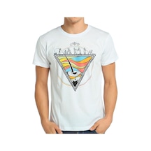 Bant Giyim - Piramit Beyaz Erkek T-Shirt Tişört