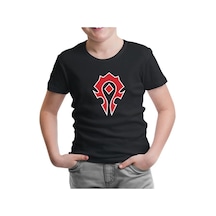 Lord Tshirt World Warcraft - Logo Siyah Çocuk Tshirt