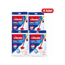 Vileda Turbo Yedek Paspas %100 Mikrofiber 4 Adet