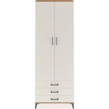 Arges Dolap 2 Raflı 3 Çekmeceli Tek Askılı 88x30x243 Çam-aytaşı Çam